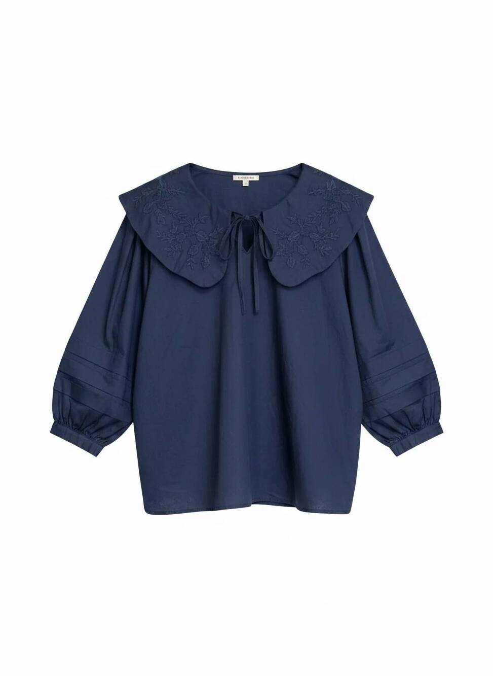 NEW JODIFL women's middleton 3/4 length tiered sleeves top in navy